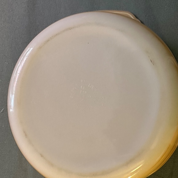 Vintage Fire King 8" Peach Luster Casserole Dish - Picture 2 of 2